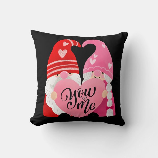 Coussin Vous & Moi Couple De Gnome (Recto)