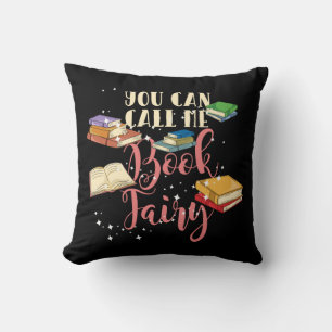 Coussin Vous pouvez m'appeler fée du livre nerd