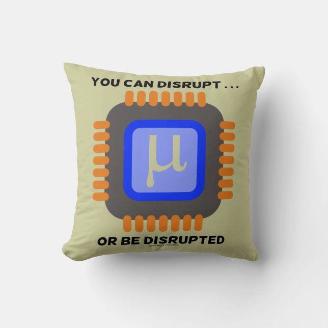 Coussin Vous pouvez perturber ... Ou être perturbé Micropr (Recto)