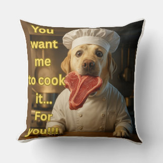Coussin « Vous voulez que je le cuisine ? » Drôle de desig