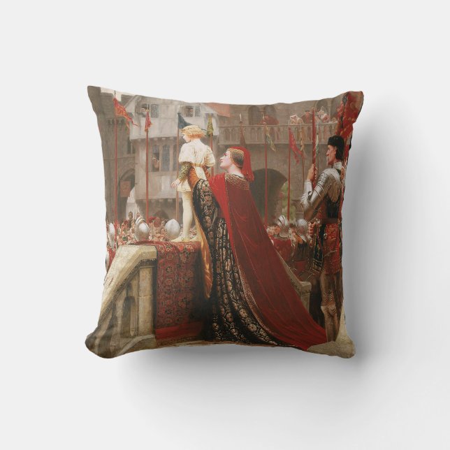 Coussin Vox Populi, v. 1904 par Edmund Blair Leighton (Recto)