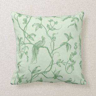 Coussin Voyage à l'oreiller à lancer vert du château Pe