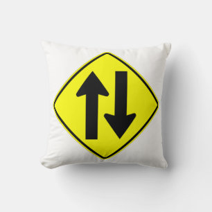 Coussin Voyage classique très amusant à deux sens panneau