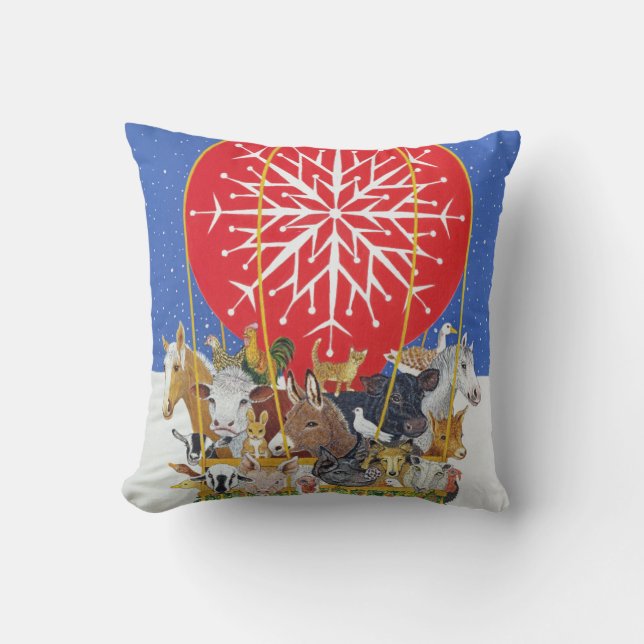 Coussin Voyage de Noël (Recto)