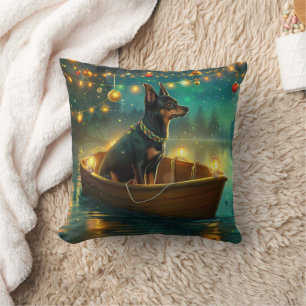 Coussin Voyage de Noël de l'Australian Kelpie