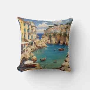 Coussin Voyage en Grèce vintage - Île de Corfou