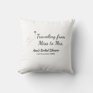 Coussin Voyage enterrement de vie de jeune fille ajouter n