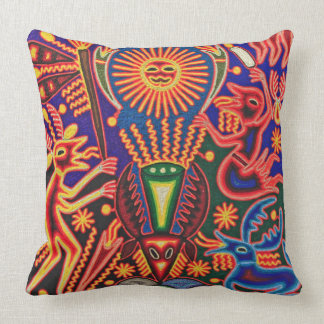 Coussin Voyage tribal maya mexicain de Boho d'art d'Oaxaca
