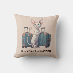 Coussin Voyageur Chat Mignon – Cadeau pour les Amateurs de