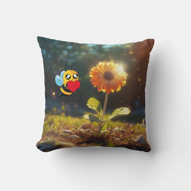 Coussin Voyez mon abeille !  (Recto)
