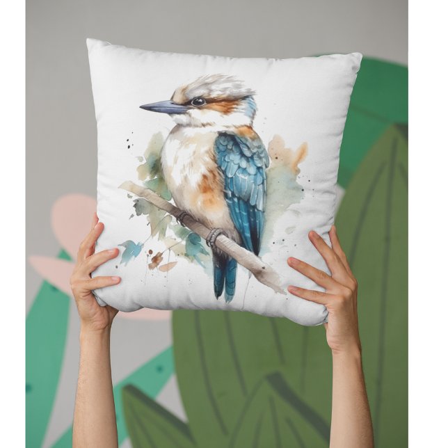 Coussin Vrai bleu Kookaburra (Créateur téléchargé)