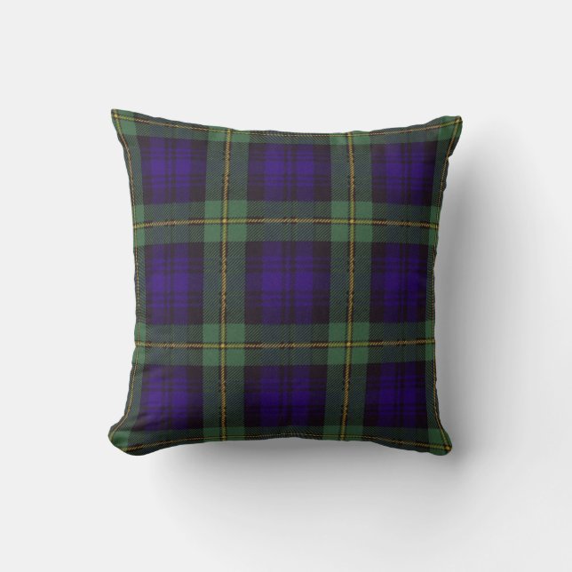 Coussin Vrai tartan écossais - Gordon (Recto)