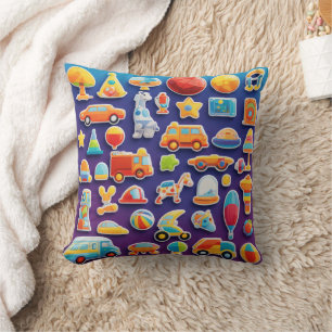 Coussin Vroom & Zoom - Jouet pour bébé à thème automobile