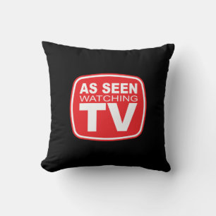 Coussin Vu Regarder La Télévision