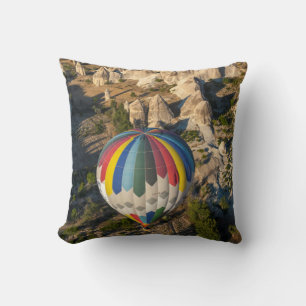 Coussin Vue aérienne de ballons à air chaud, Cappadoce