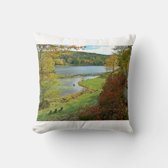Coussin Vue d'automne sur Innisfree Garden (Recto)