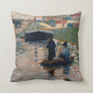 Coussin Vue de Georges Pierre Seurat de la Seine