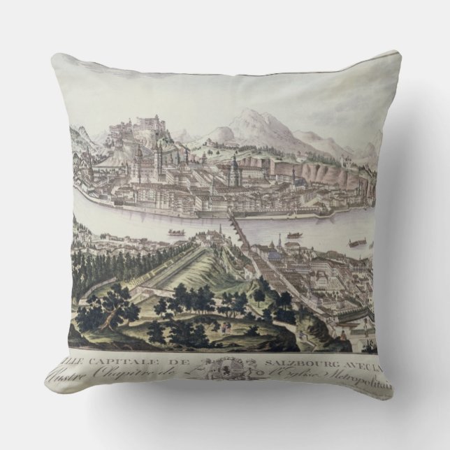 Coussin Vue de la capitale et de la forteresse de (Recto)