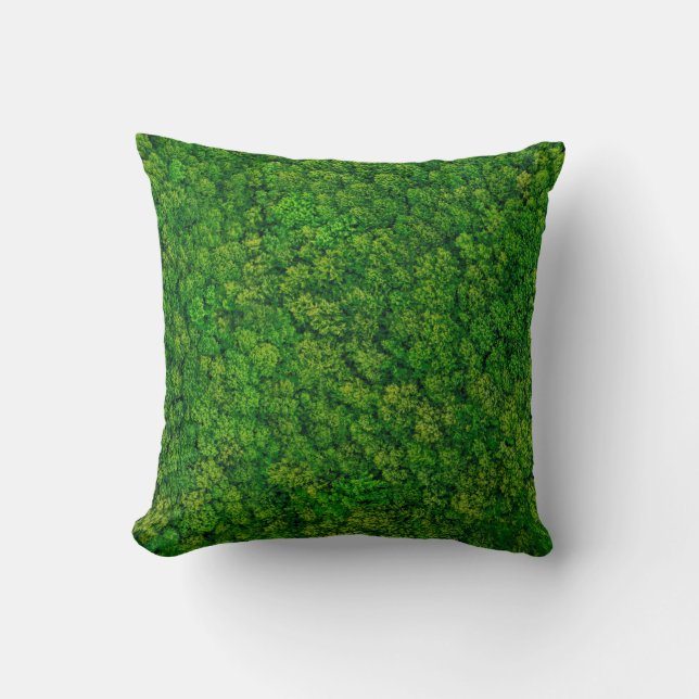 Coussin Vue de la forêt du dessus, vue aérienne du dessus  (Recto)
