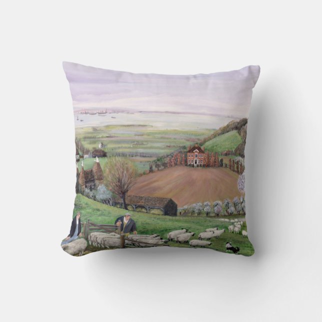 Coussin Vue de la Tamise (Recto)