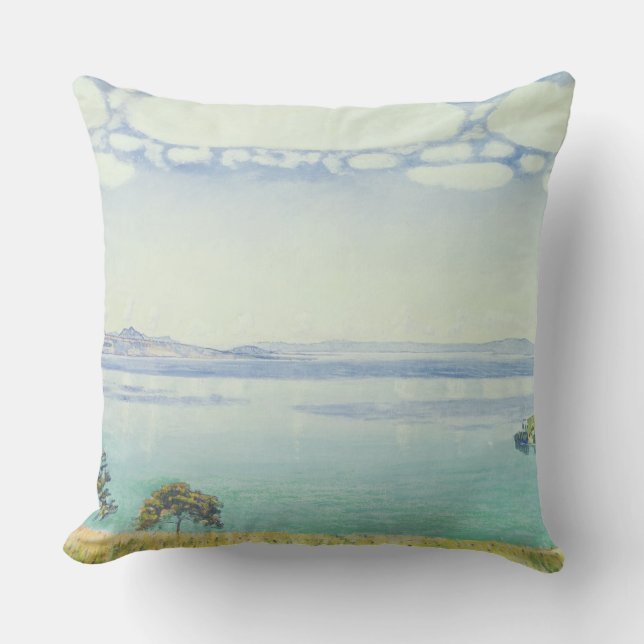 Coussin Vue de lac Leman de Chexbres, 1905 (Recto)