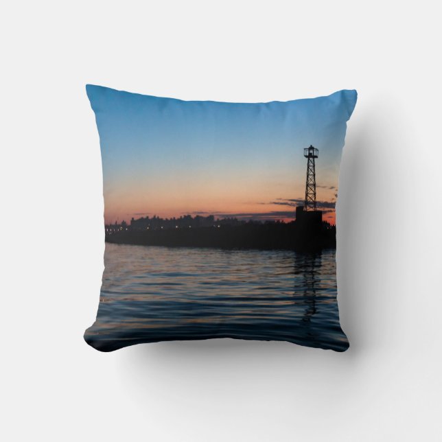 Coussin Vue de Montevideo à l'aube, Uruguay (Recto)