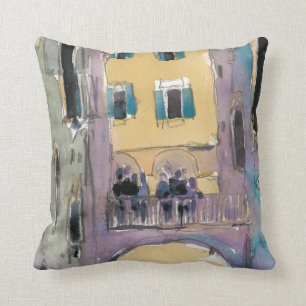 Coussin Vue de pont en canal des destinations Venise