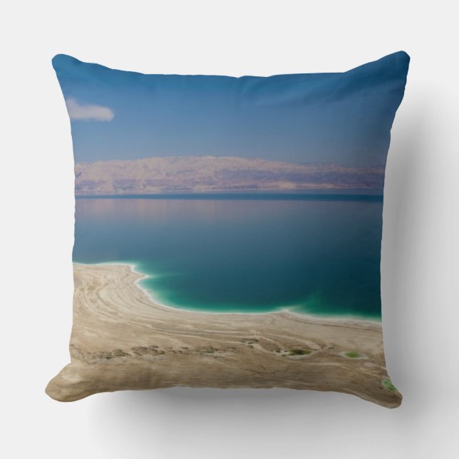 Coussin Vue dégagée sur la mer Morte (Recto)