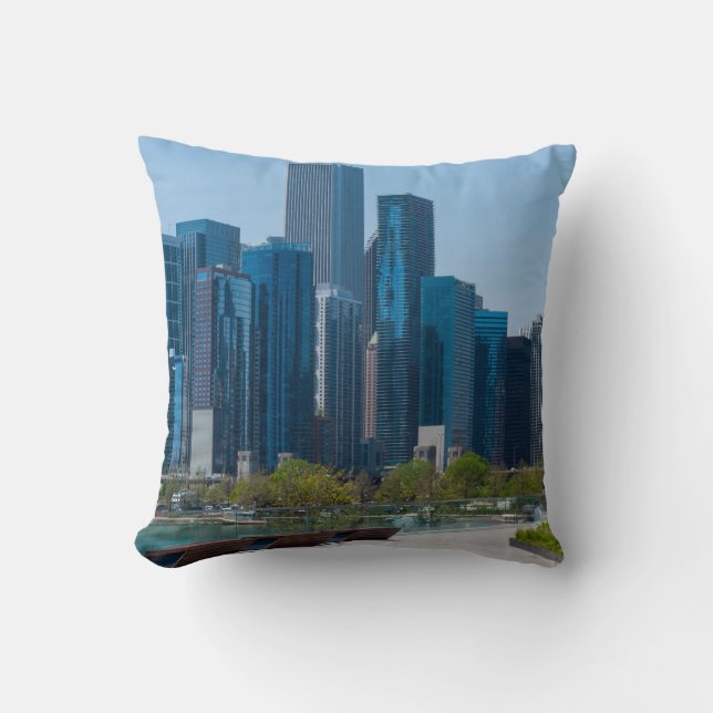 Coussin Vue depuis Navy Pier (Recto)