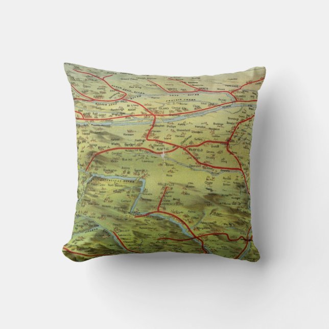 Coussin Vue Grandes Plaines de Birdseyes (Recto)