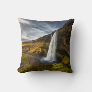 Coussin Vue magnifique du paysage de Seljalandsfoss