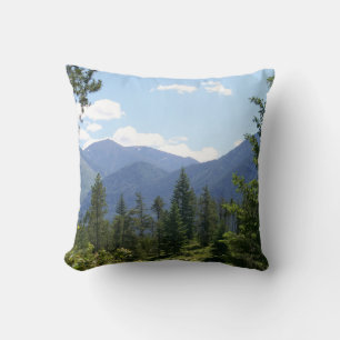 Coussin Vue panoramique de la forêt et des montagnes du Mo