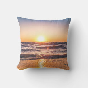 Coussin Vue pittoresque sur l'océan au coucher du soleil
