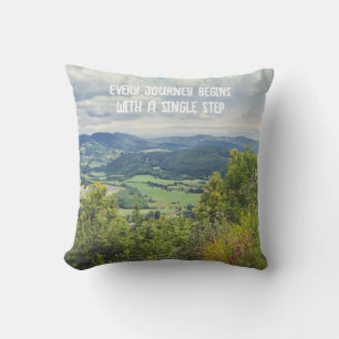 Coussin Vue sur la montagne paisible