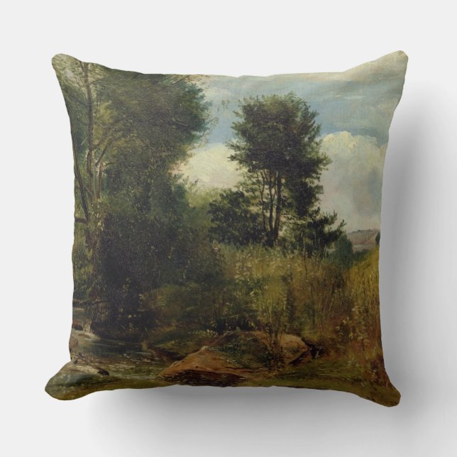 Coussin Vue sur la rivière Sid, près de Sidmouth, c.1852 (Recto)