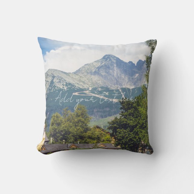 Coussin Vue sur les montagnes (Recto)