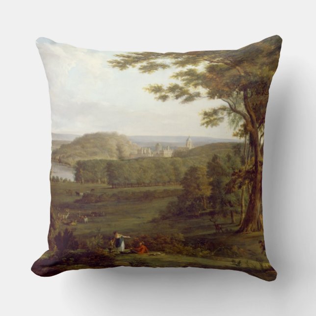 Coussin Vue T31507 de au nord-ouest du château Howard, (Recto)