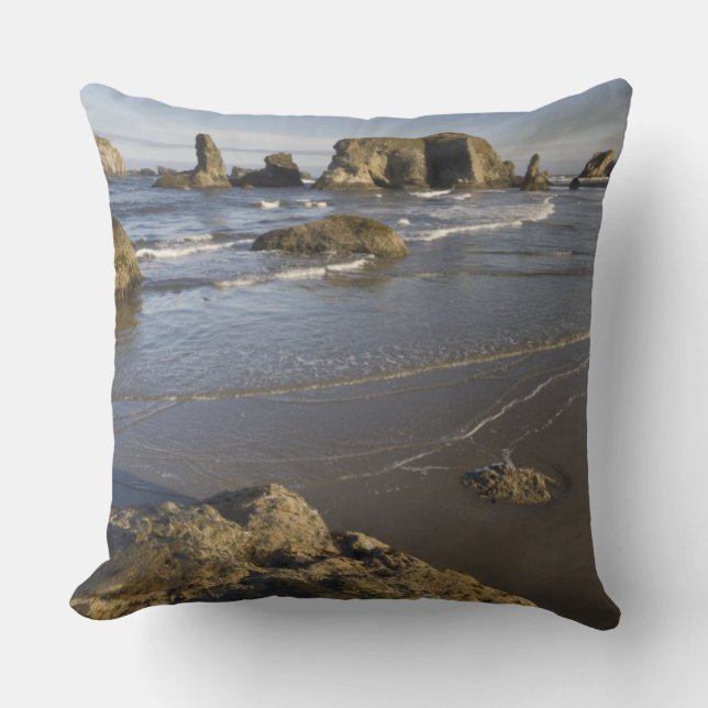 Coussin Vues côtières, Bandon, Oregon (Recto)