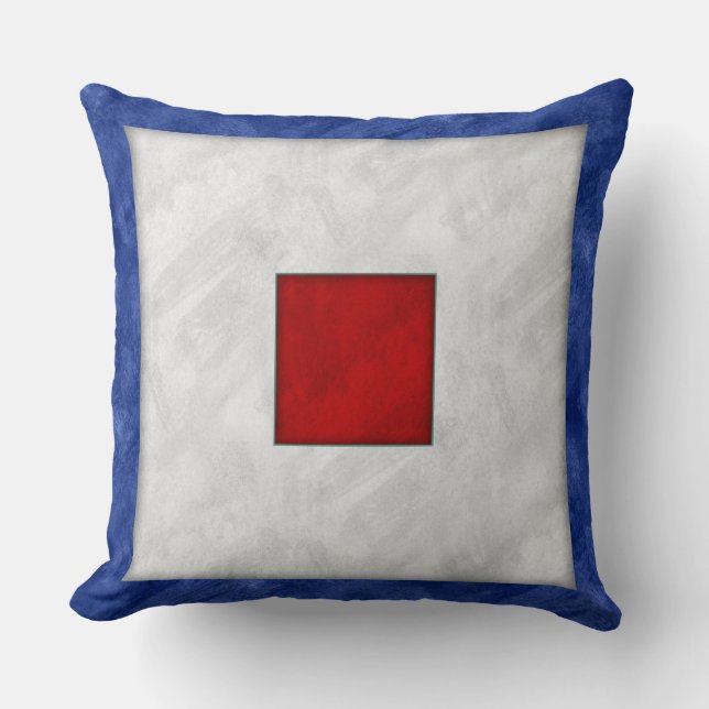 Coussin W Whiskey Aquarelle Signal nautique Pavillon marit (Recto)