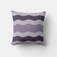 Wabi Sabi Rivière Abstraite Wavy, aubergine, Lilac