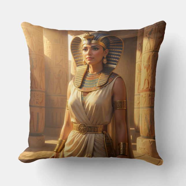 Coussin Wadjet – Déesse serpent égyptienne (Recto)