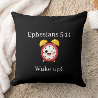 Coussin Wake up throw pillow