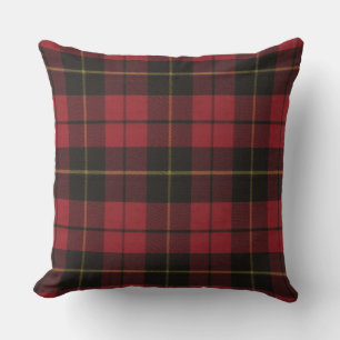 Coussin Wallace Rouge Patiné Original Tartan Carré