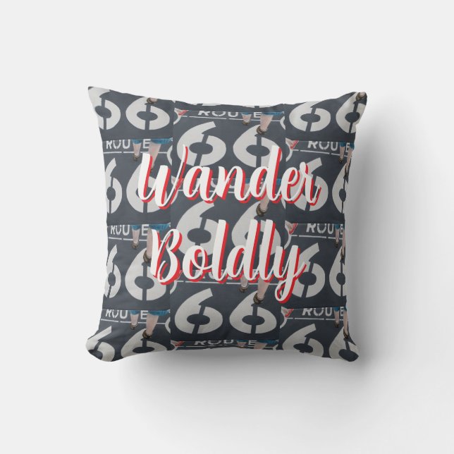 Coussin Wander Boldly (Recto)