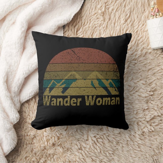 Coussin Wander femme randonnée camping vintage (Couverture)