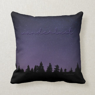 Coussin Wanderlust (ciel de nuit)