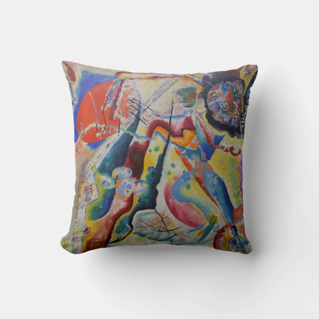 Coussin Wassily Kandinsky Rouge tache classique Art Abstra (Recto)