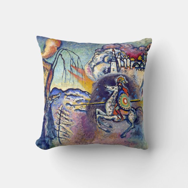 Coussin Wassily Kandinsky - Saint Georges & Les Cavaliers (Recto)