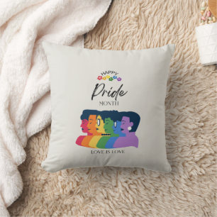 Coussin Watercolor LGBTQ FIDE Mois Party