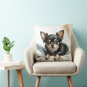 COUSSIN WATERCOLOR TAN & NOIR CHIHUAHUA CHIHUA CHIHUA CHIH